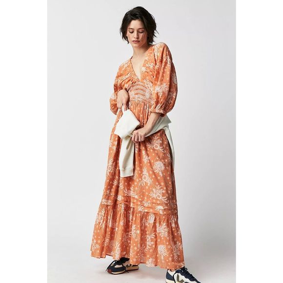 New Free People Golden Hour Maxi Dress size Medium